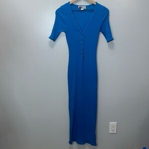 Free People Blue Midi Dress